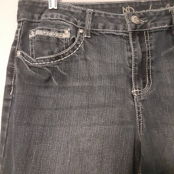 ND Weekend Jeans Women’s Size 14 Blue Denim Wings Embroidered Pockets Stretch - Picture 2 of 10